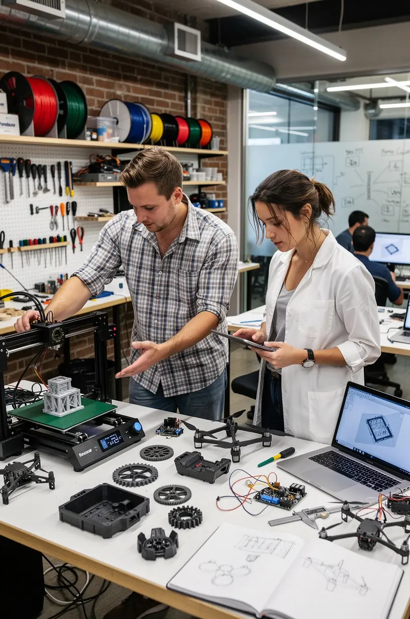 Illustration of machine learning algorithms in action.